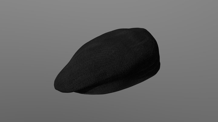 Kangol Hat (Black) 3D Model