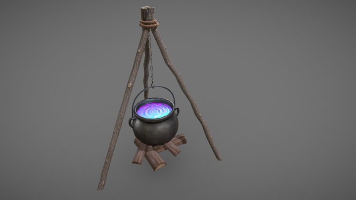 Chaudron d'Alchimiste 3D Model