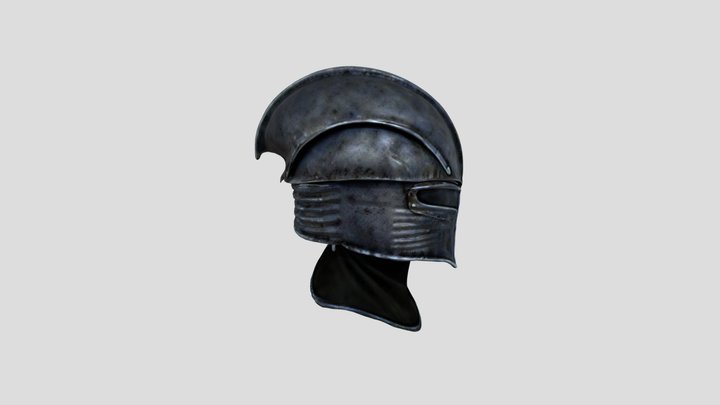 Warrior Helmet Armor 3D Model