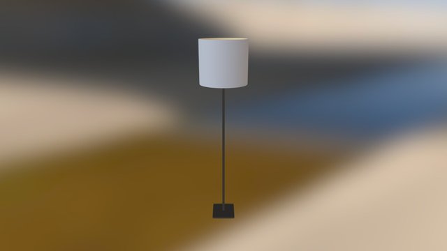 Milano Metal Floor Lamp 3D Model
