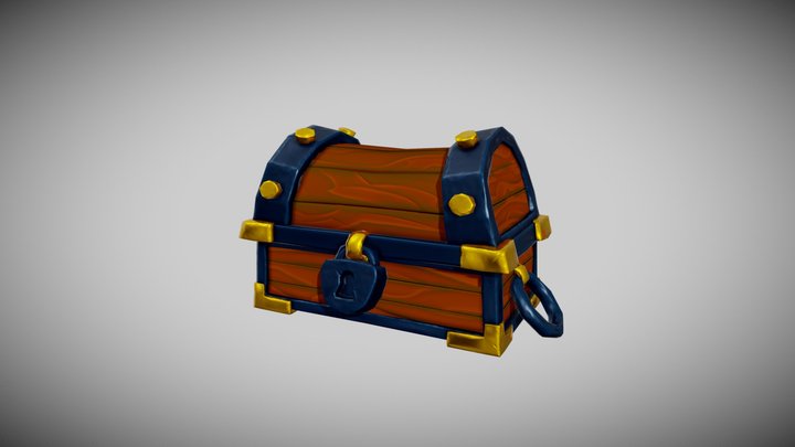 PBR Stylized Chest 3D Model