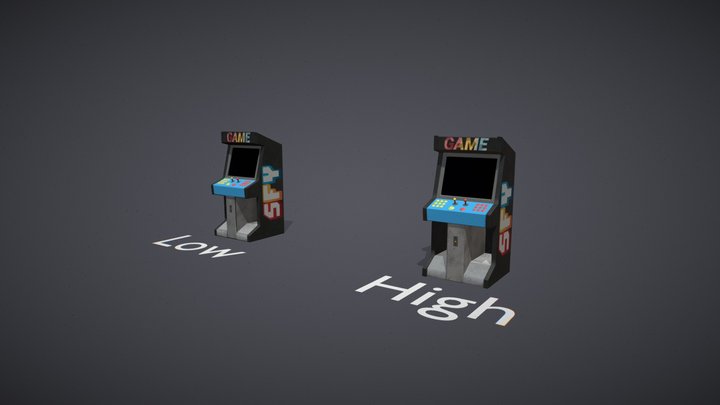 Arcade_machine_Model3 3D Model