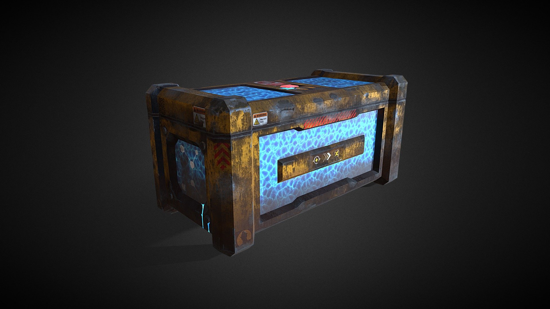 Contenedor SciFi with PBR Texture