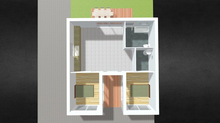 Maison U 10x10 3D Model