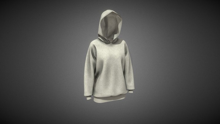 Sport Hoodie 3D Model