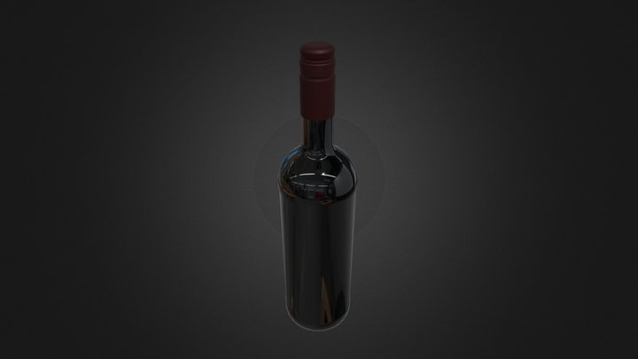 Wine bottle 3D Model