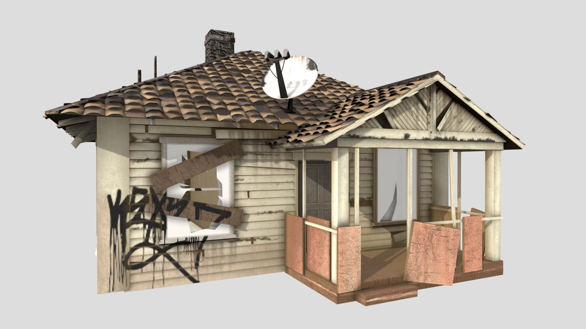 Abandoned_House - Download Free 3D Model By Denys Hroshko ...