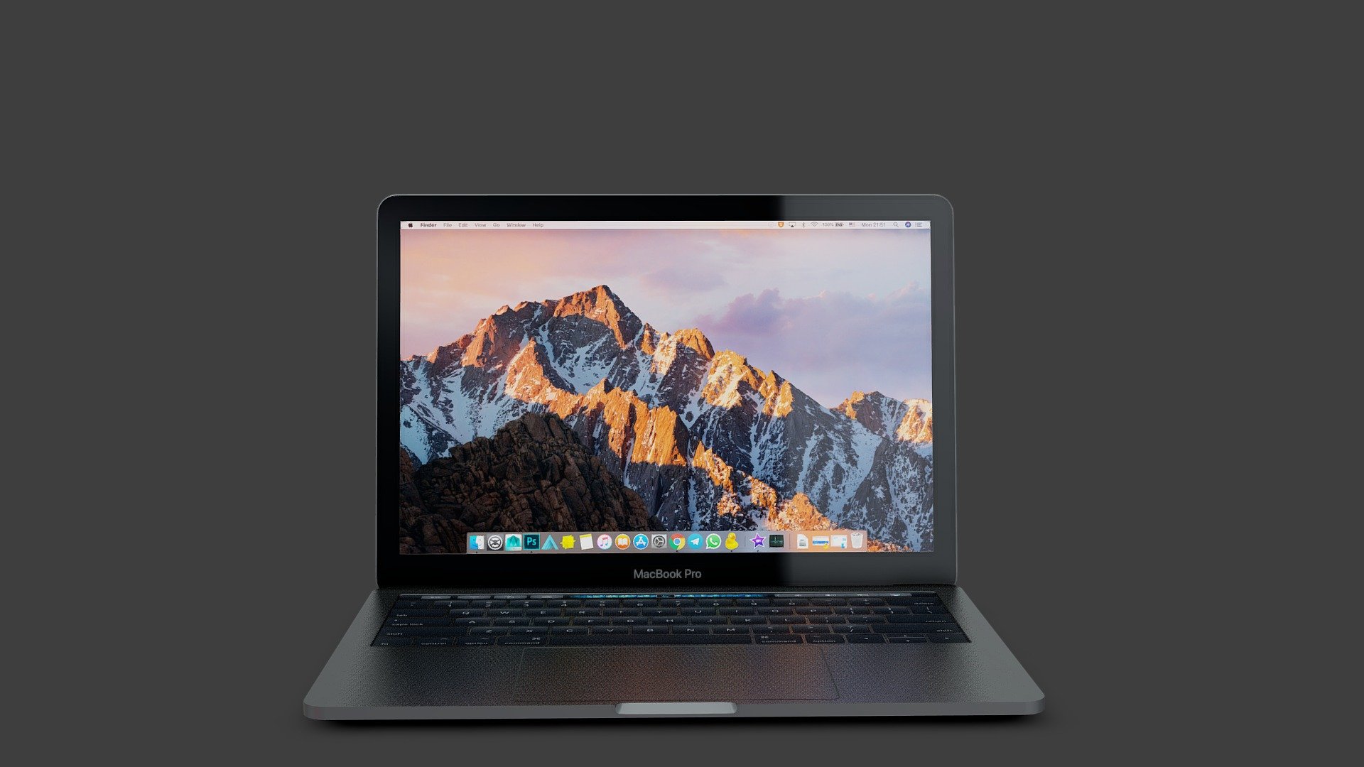 Macbook Pro 2017 Lowpoly - 3D model by Eugene Korolev (@eugene
