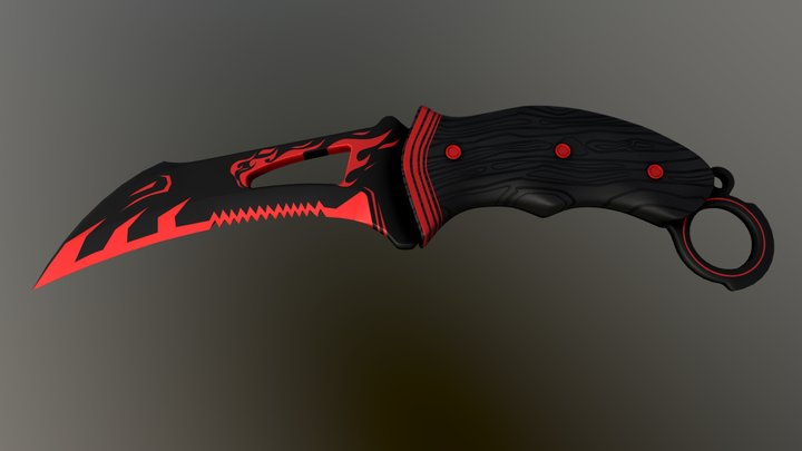 Reaper Knife Blazing Gaze 3D Model