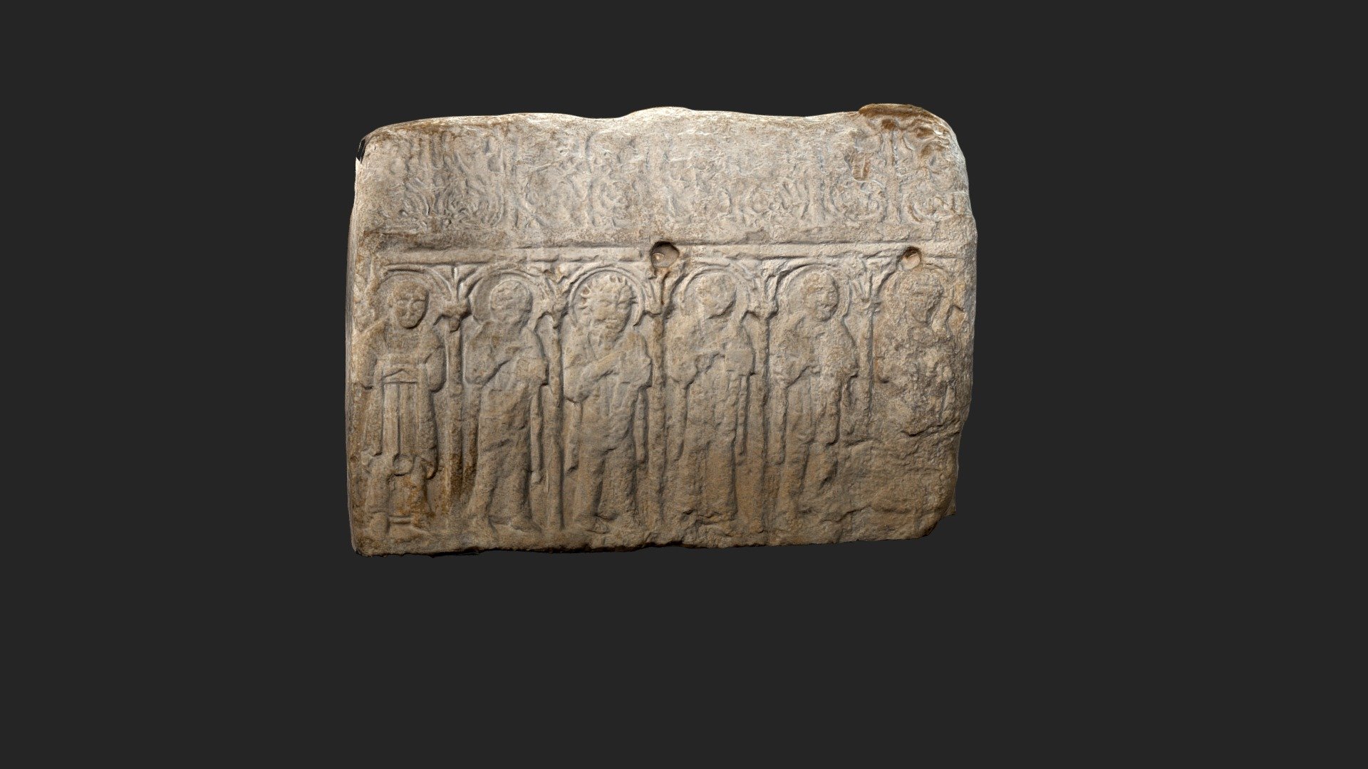 HEADDA STONE a - 3D model by The Corpus of Anglo-Saxon Stone Sculpture ...