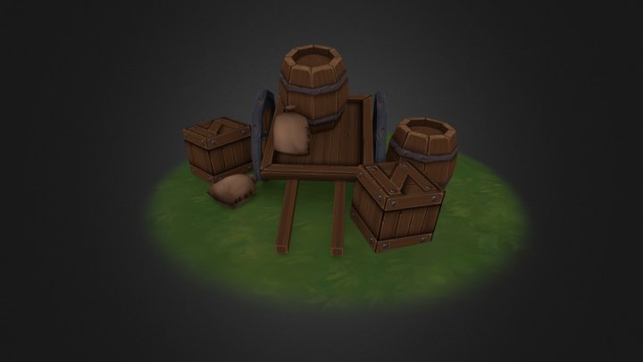 Small Containers 3D Model