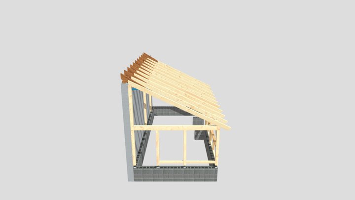 Pergola k RD, Chlum u Blatné 3D Model