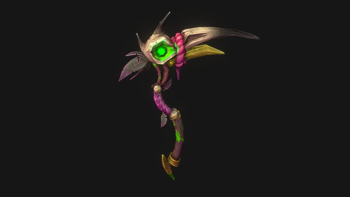 Necromancer's Scythe 3D Model