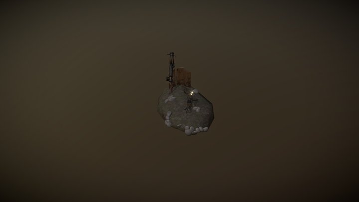 Artificer's grave - diorama 3D Model
