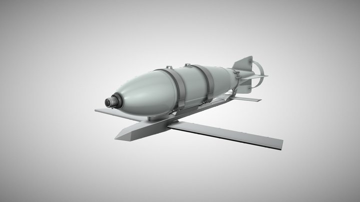 FAB-500 M62 Glide Bomb 3D Model