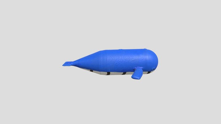 Final texture export - sea creature  - Whale 3D Model