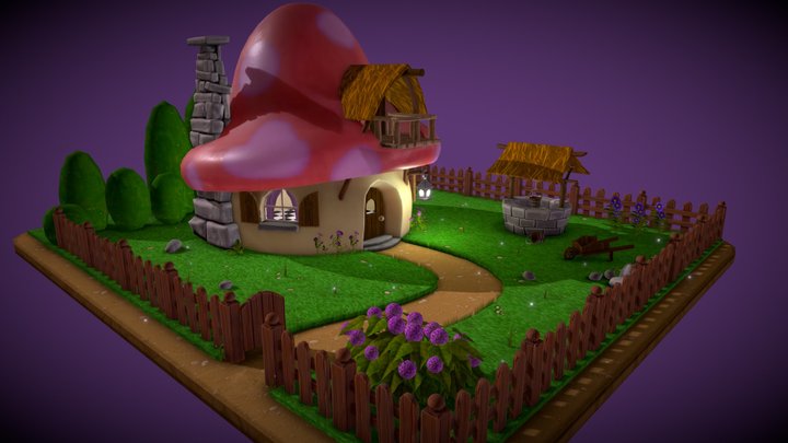 Smurfs Village 3D Model