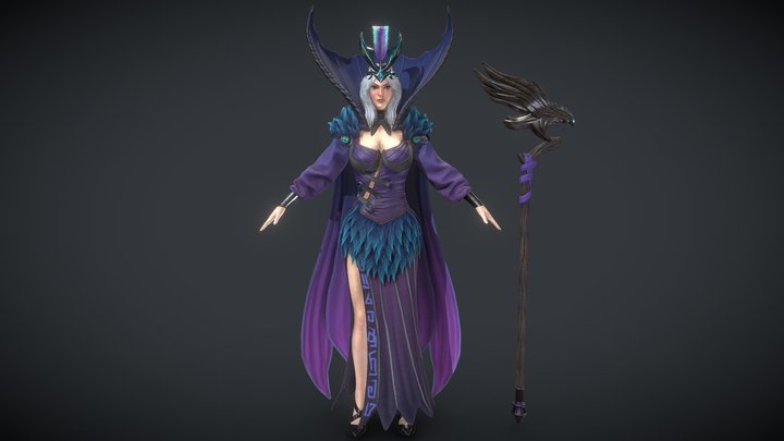 League of Legends——the Deceiver LeBlanc 3D Model