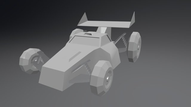 Race Car Sketch Fab 3D Model
