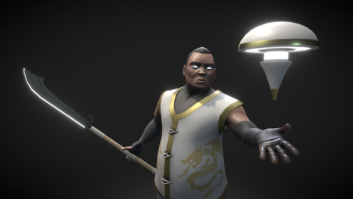 Char Complete Pose 3D Model