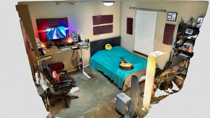 Bedroom+Studio 3D Model