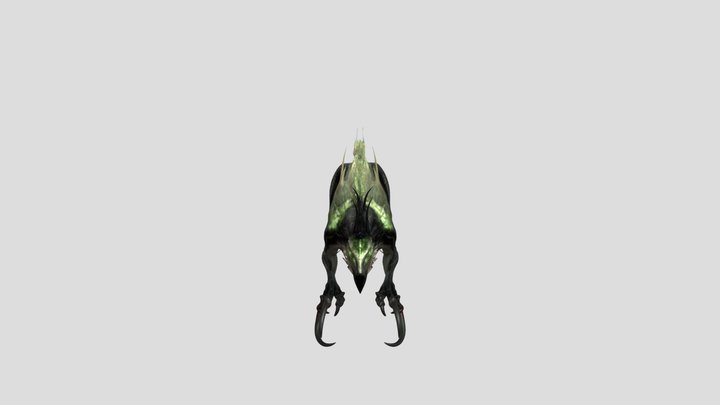 Verdant Mirewyrm 3D Model