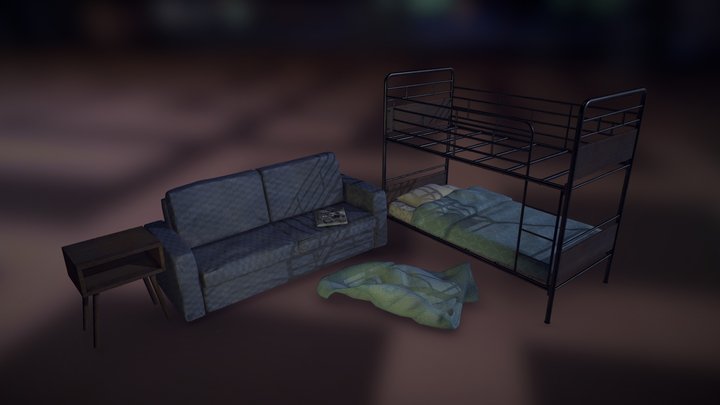 Dormitory - Assets 3D Model