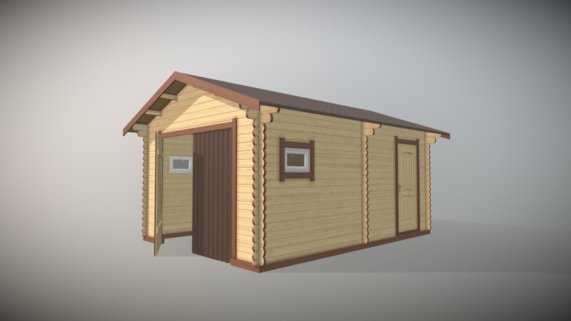 Гараж 1 - 3D model by Артем (@alyansles) [6f8e28f] - Sketchfab
