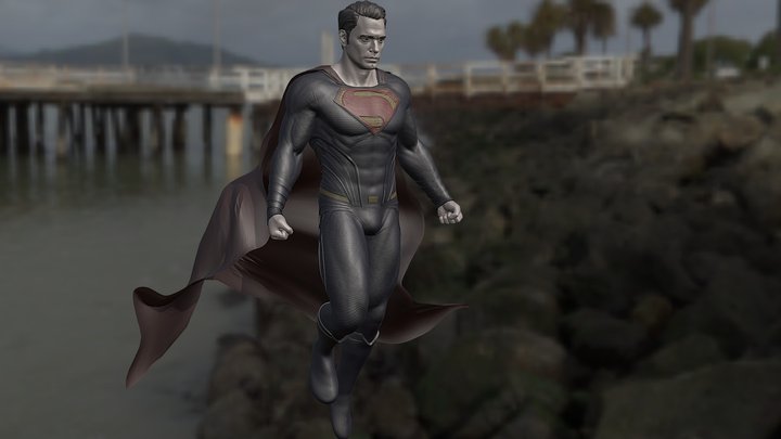 Henry Cavill_Superman_High_poly 3D Model