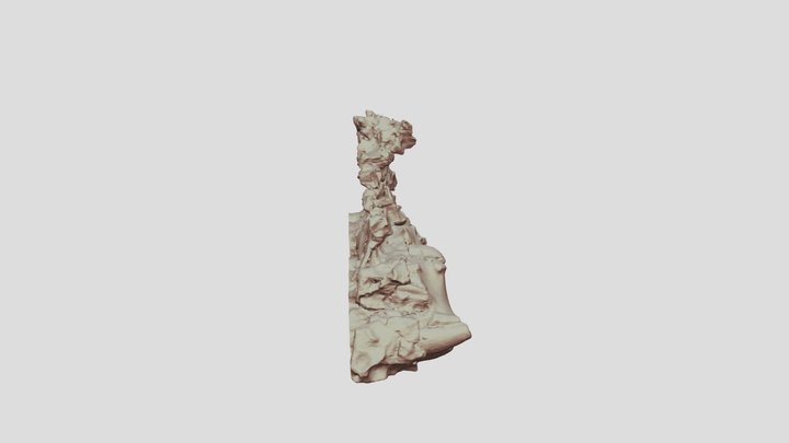Mastodon left palate flipped 3D Model
