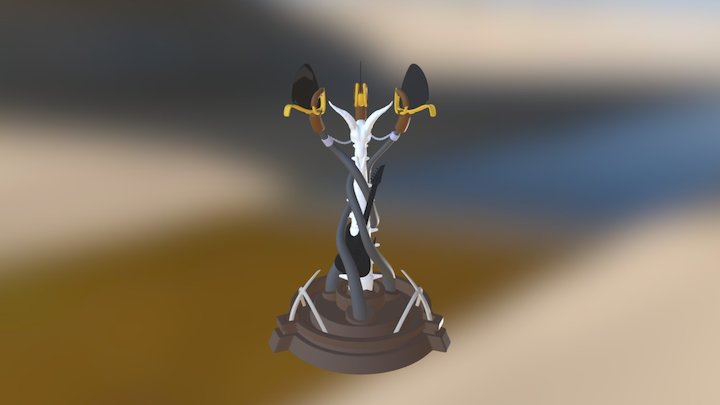 Guitar Pick Stand 3D Model