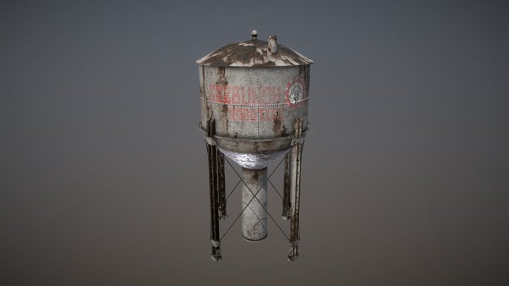 Water Tower 3D Model