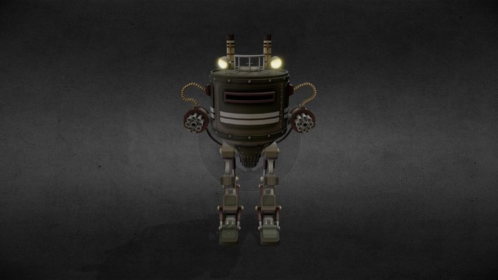 Draft [XYZ HW] Tank-Mech 3D Model