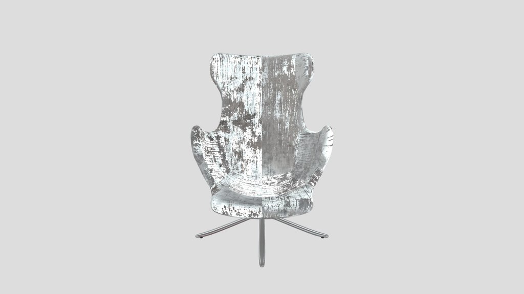 Beige Velvet Lounge Chair