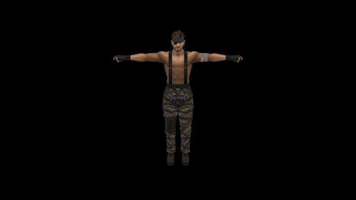 PSP MGS Portable Ops Naked Snake – Modello 3D gratuito STL