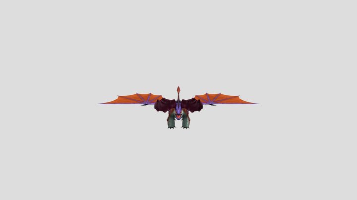 adult crimson Goregutter 3D Model