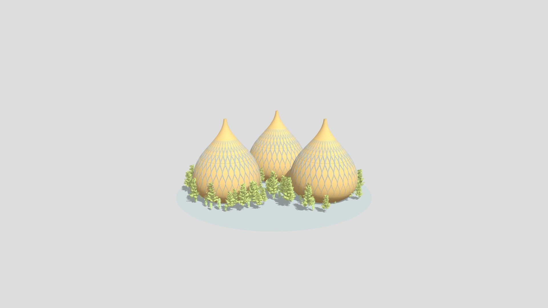 African Basket Inspired Buildings