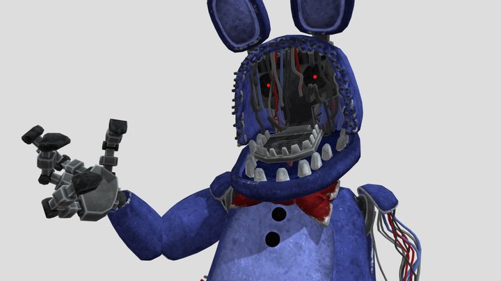 Withered Bonnie (V2) – Kostenloses 3D-Modell STL
