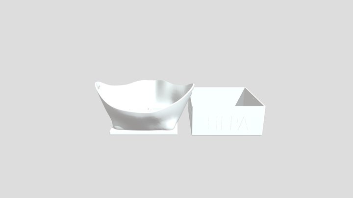 HEPA Covid Coronavirus Face Mask 3D Model