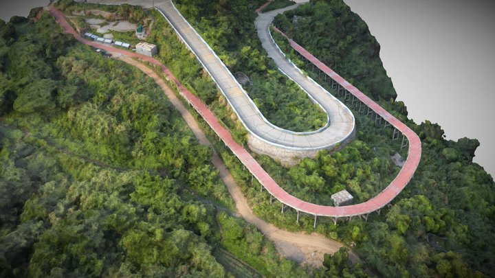 Ridge, mountain road and pathway – Modello 3D gratuito STL
