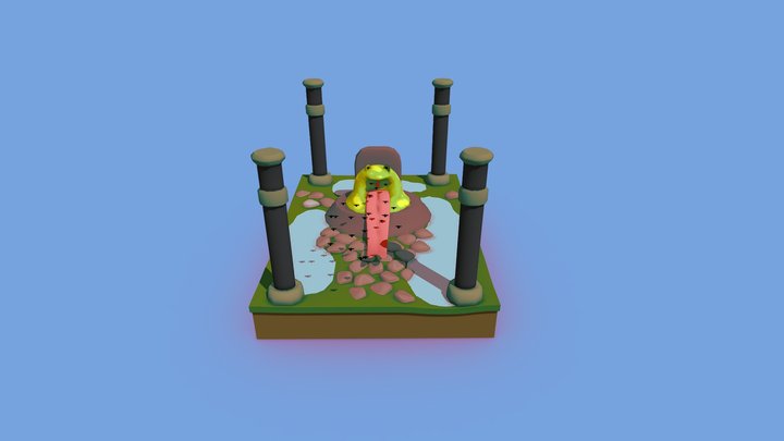 FROG KING 3D Model