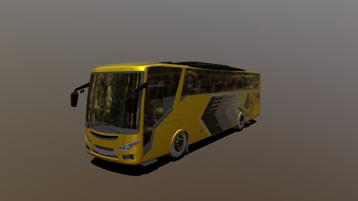Indonesia_ecolin_bus 3D Model
