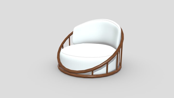 dlX - Cask Armchair 3D Model