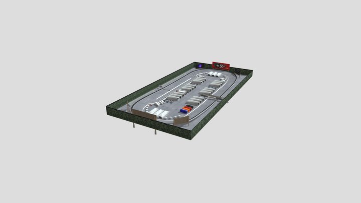 Tire-Shredder Circuit (New) 3D Model