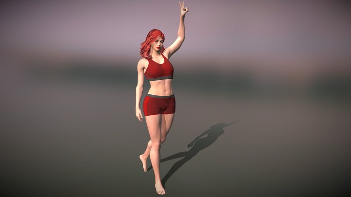 Ellie 3D Model Action Pose