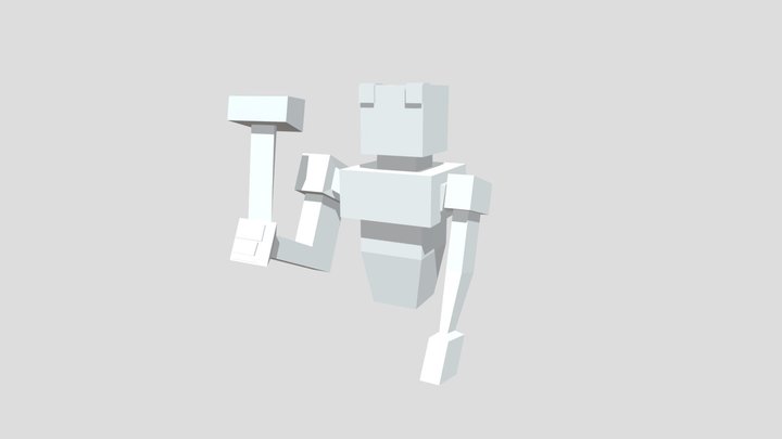 Cube Man 3D Model