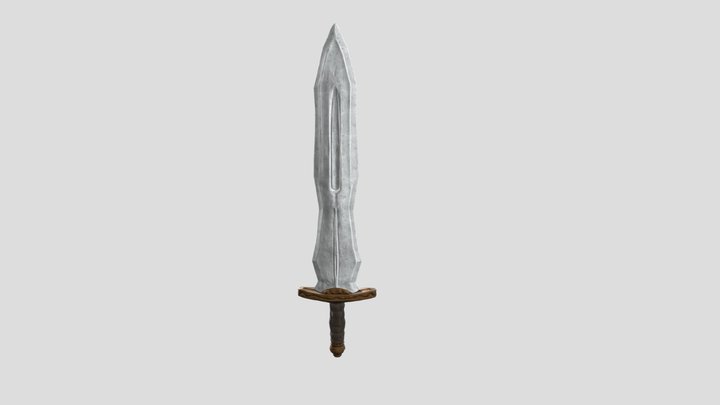 One-handed sword 3D Model