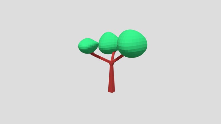 Low poly tree 3D Model