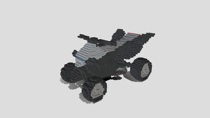 Tesla Cyberquad (Voxel) 3D Model