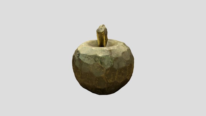 Gold Apple 3D Model